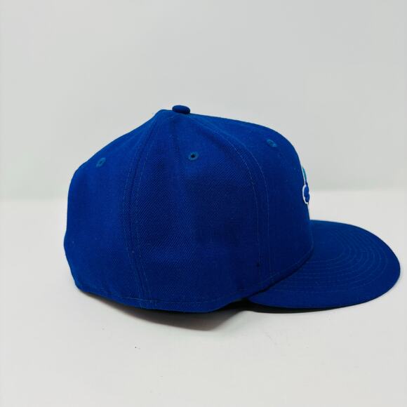 Vintage Toronto Bluejays Hat Cap Fitted Size 8 Blue 1993 World Series Side Patch - Picture 4 of 9